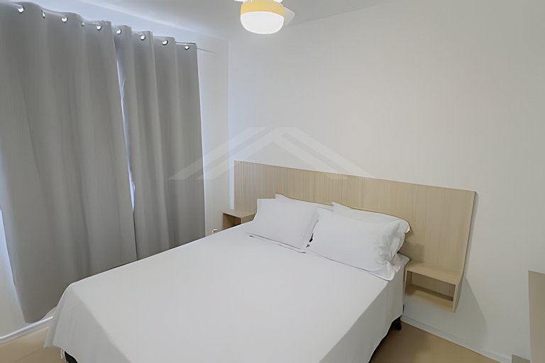 T1.1101 - Apartamento novo, linda vista para o mar