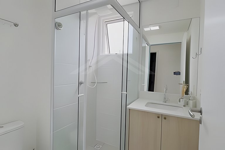 T1.1101 - Apartamento novo, linda vista para o mar