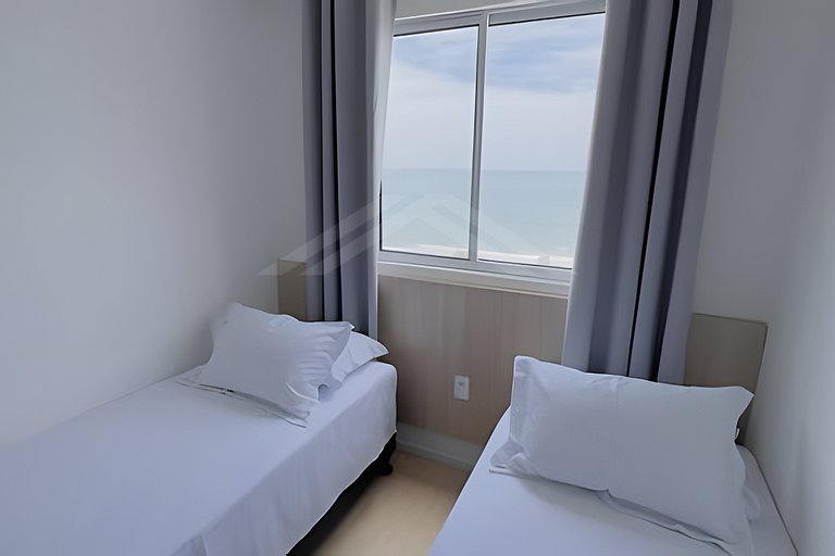 T1.1101 - Apartamento novo, linda vista para o mar