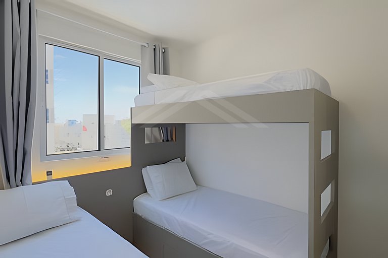 T2.301 - Apto aconchegante, quadra mar, condomínio com pisci