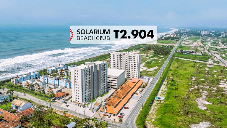 T2.904 - Apto completo, com vista para o mar, condomínio com