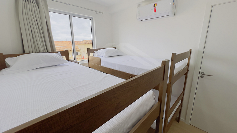 T1.302 - Apto novo, quadra mar, condomínio clube