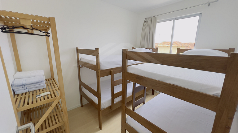 T1.302 - Apto novo, quadra mar, condomínio clube