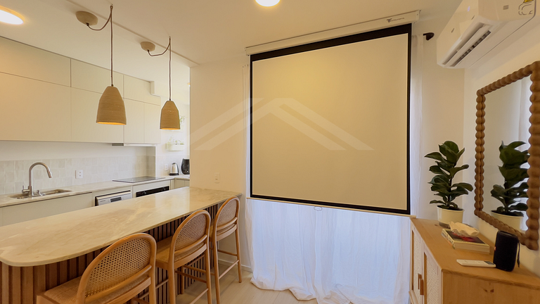 T1.304 - Apto fantástico área de lazer, quadra mar