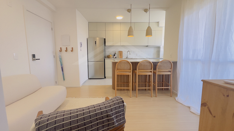 T1.304 - Apto fantástico área de lazer, quadra mar