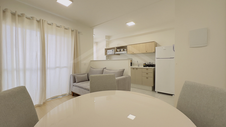 T1.406 - Apto quadra mar, novo em condomínio clube