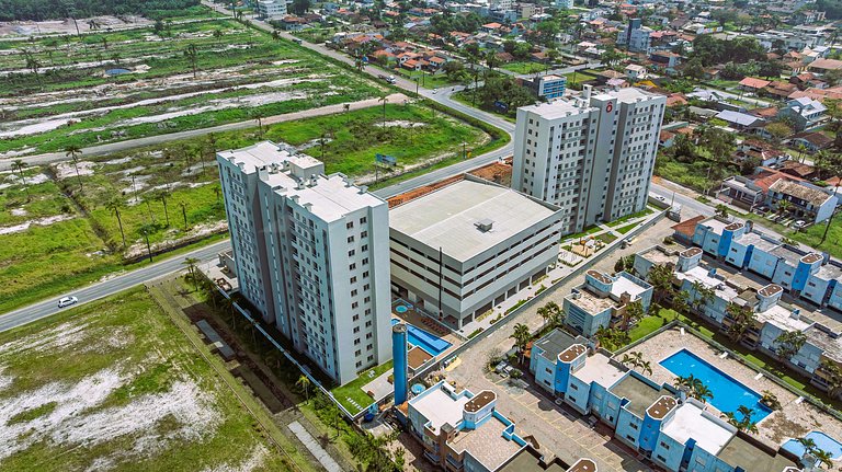 T1.1003 - Apartamento com linda vista mar, Itapoá