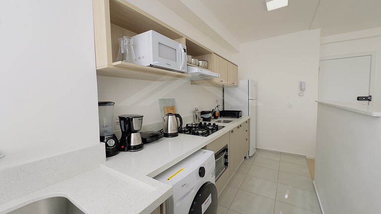 T1.1003 - Apartamento com linda vista mar, Itapoá