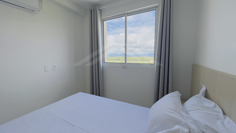 T2.1008 - Apto climatizado, linda vista para o mar