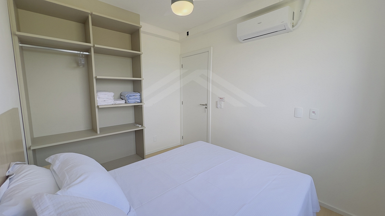 T2.1008 - Apto climatizado, linda vista para o mar