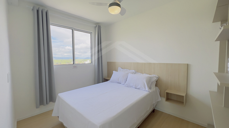 T2.1008 - Apto climatizado, linda vista para o mar