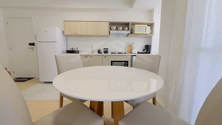 T2.1008 - Apto climatizado, linda vista para o mar