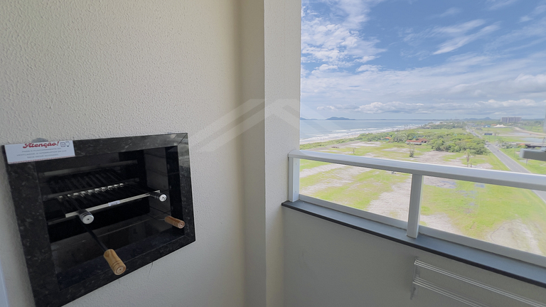 T2.1008 - Apto climatizado, linda vista para o mar