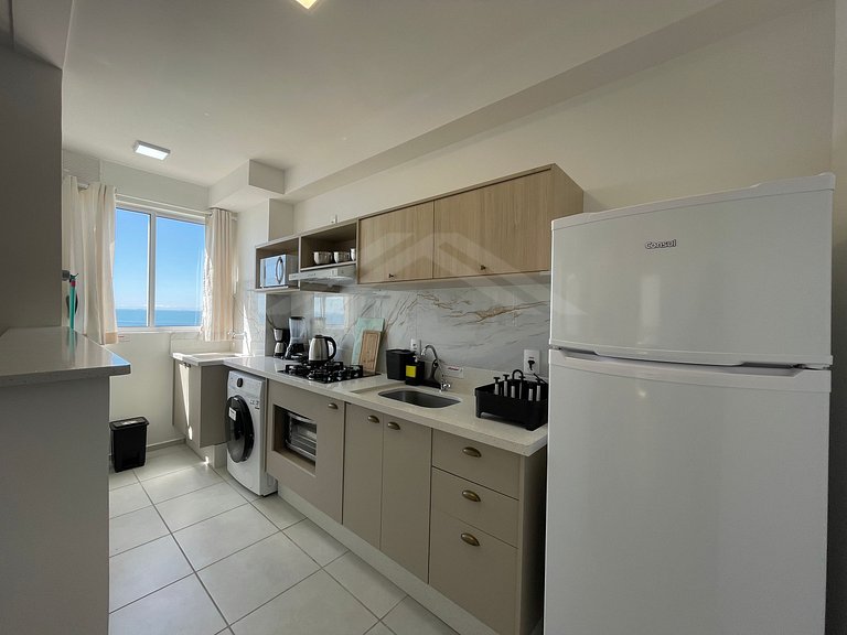 T1.1003 - Apartamento com linda vista mar, Itapoá