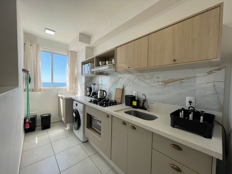 T1.1003 - Apartamento com linda vista mar, Itapoá
